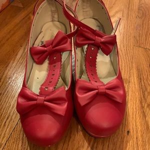 Red Lolita Style Shoes